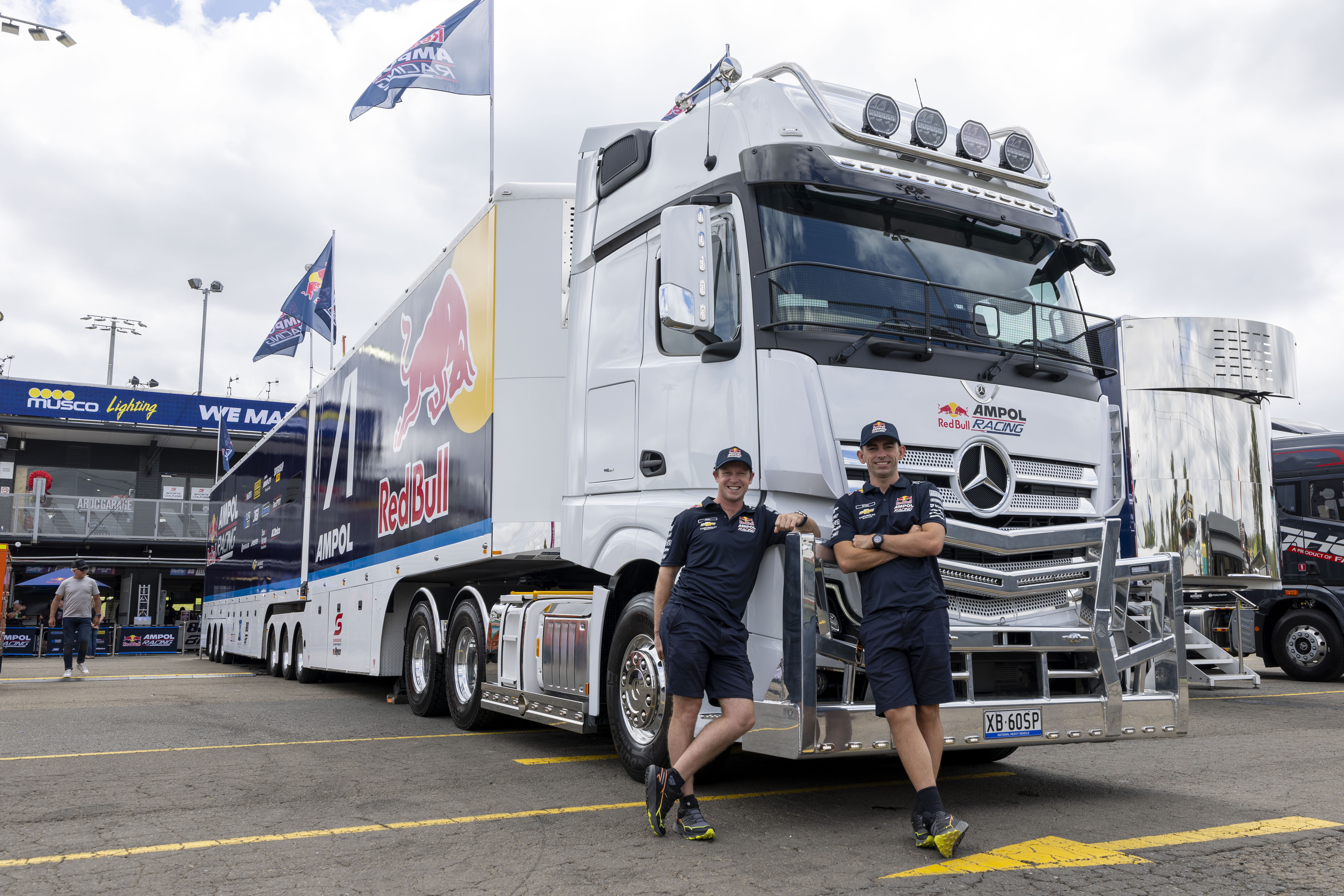 New Mercedes-Benz Actros GigaSpace truck for Red Bull Ampol Racing