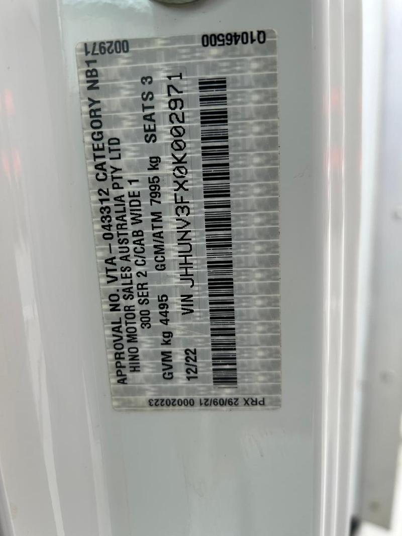 2022 Hino 300 616 Hybrid 
