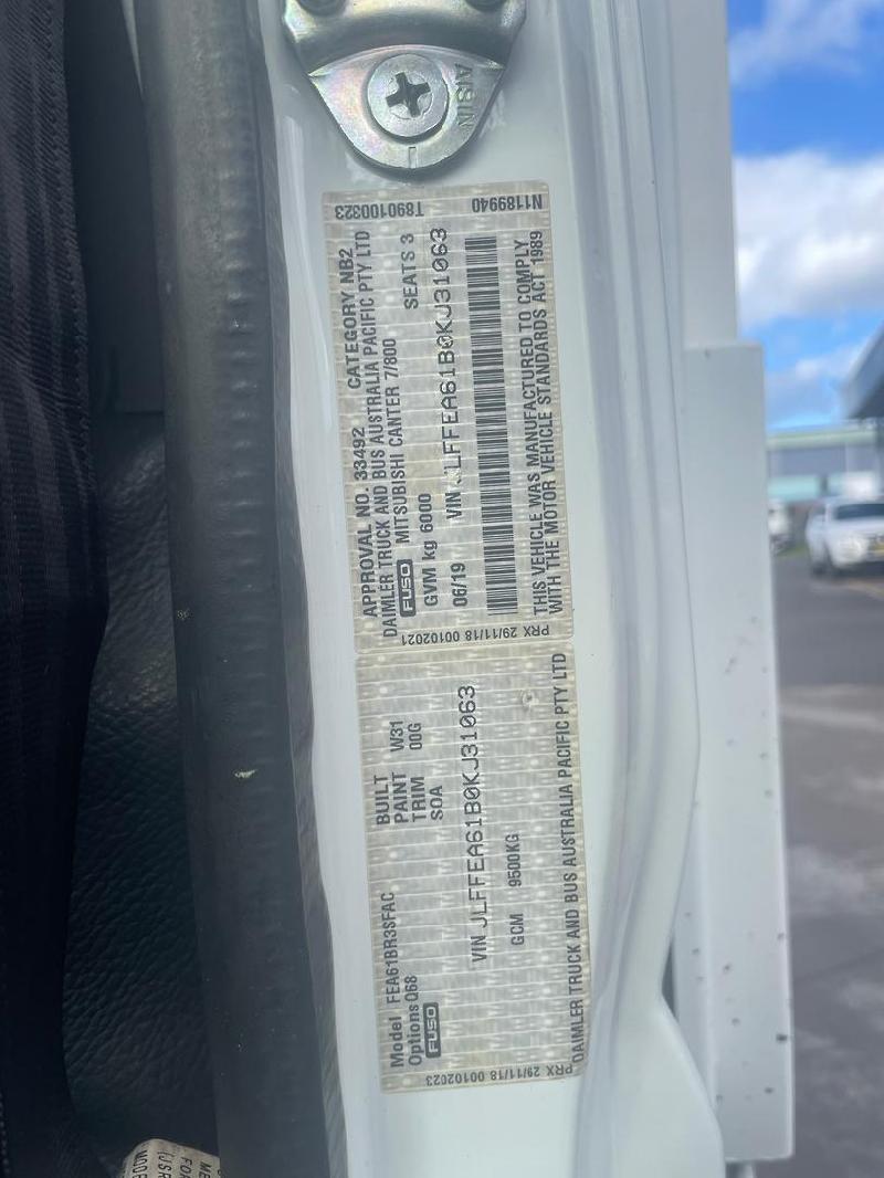 2019 Fuso Canter 615 