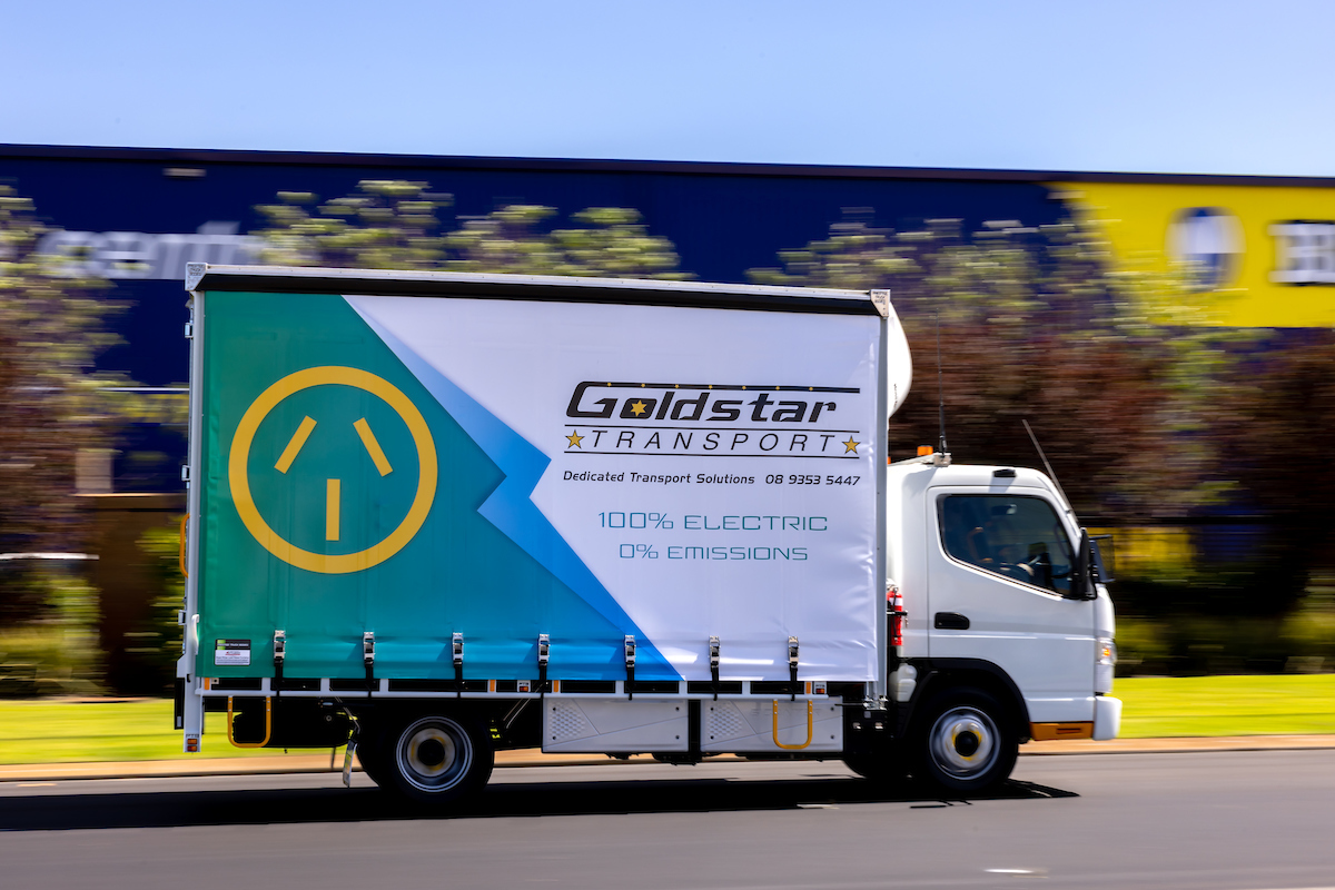 Goldstar Transport adds zero-emission Fuso eCanter to its Perth fleet