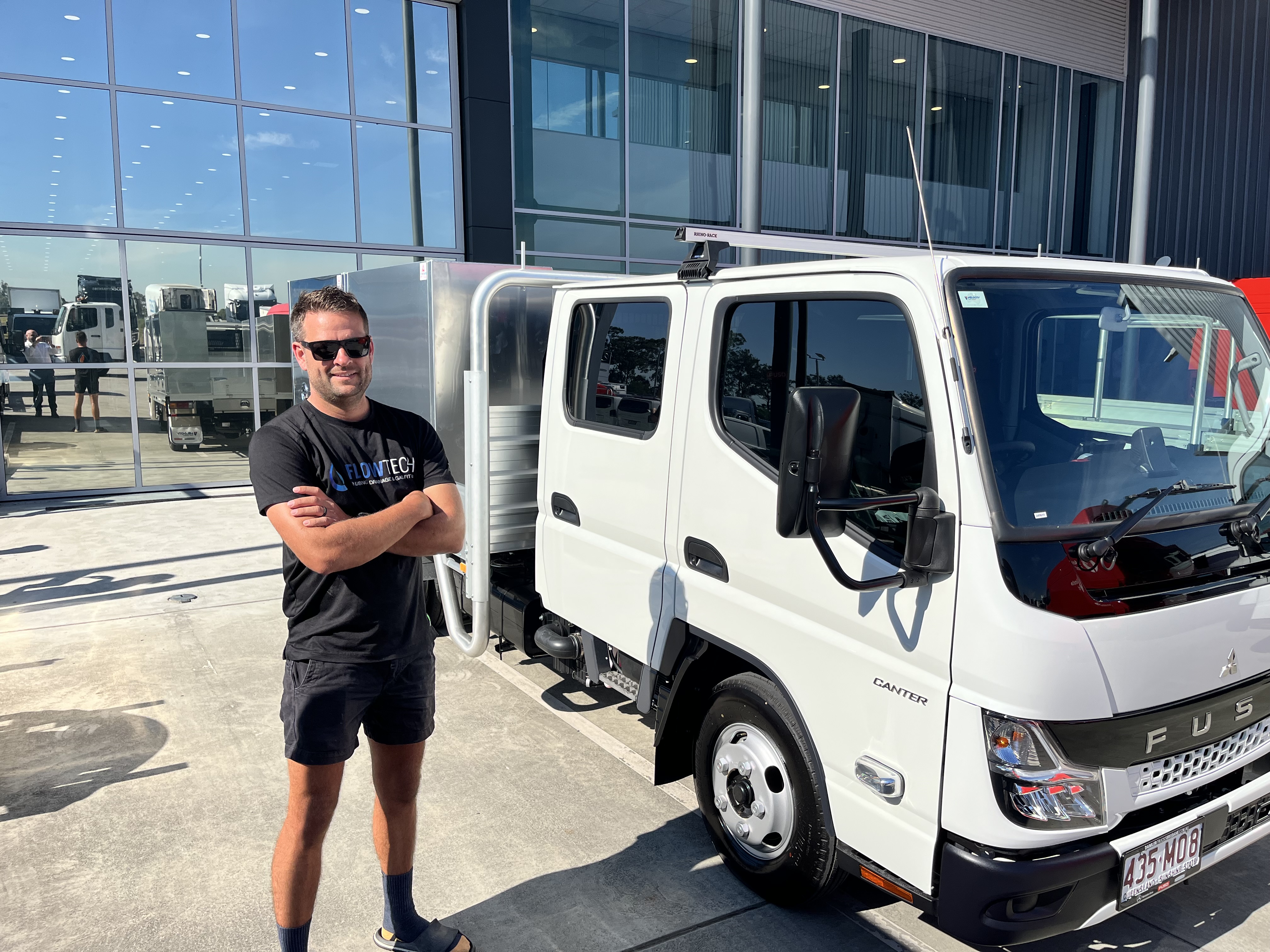 Delivery of a new facelift FUSO Crew Cab Canter