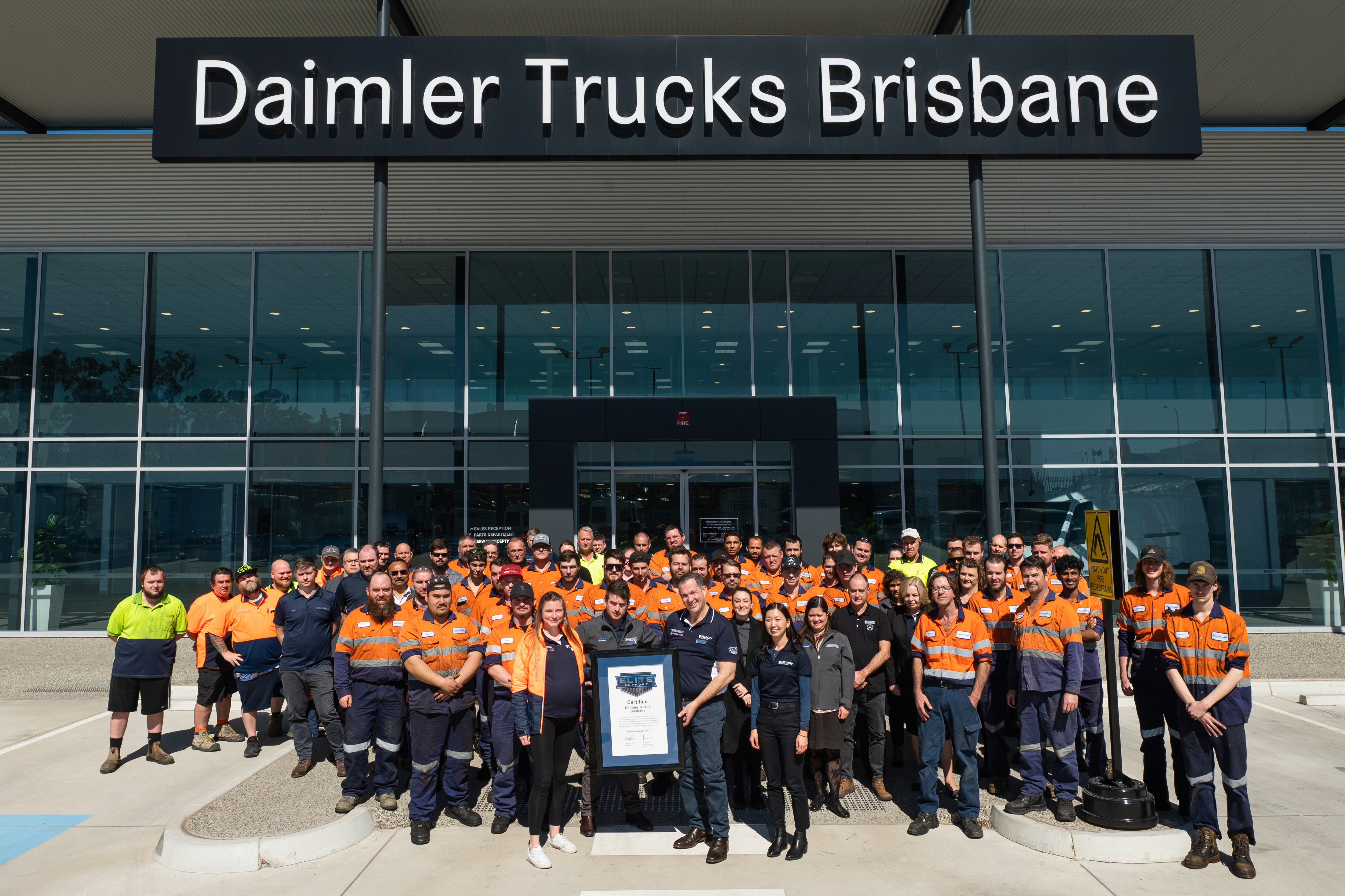 Daimler Trucks Brisbane receives their Daimler Elite Support Certification