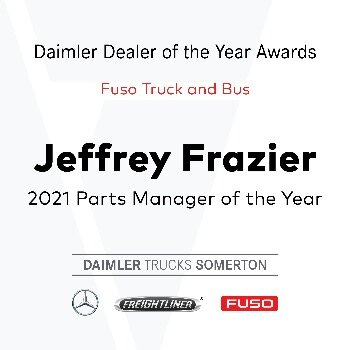 Fuso Truck and Bus Parts Manager of the Year