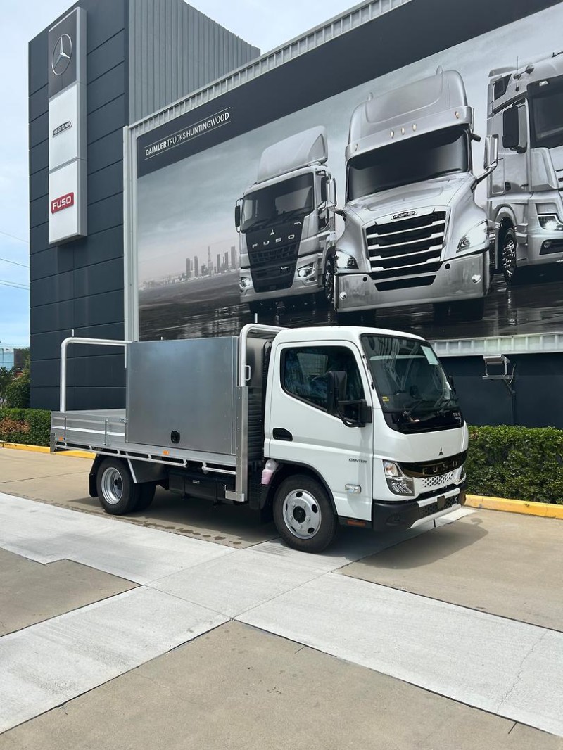 2025 Fuso Canter 515 Narrow Canter 515 Narrow Cab Alloy Tray Dropsides inc Tool Boxes Service Tool Boxes on Tray