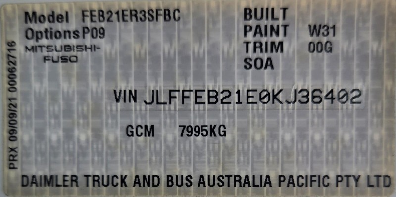 2021 Fuso Canter 515 