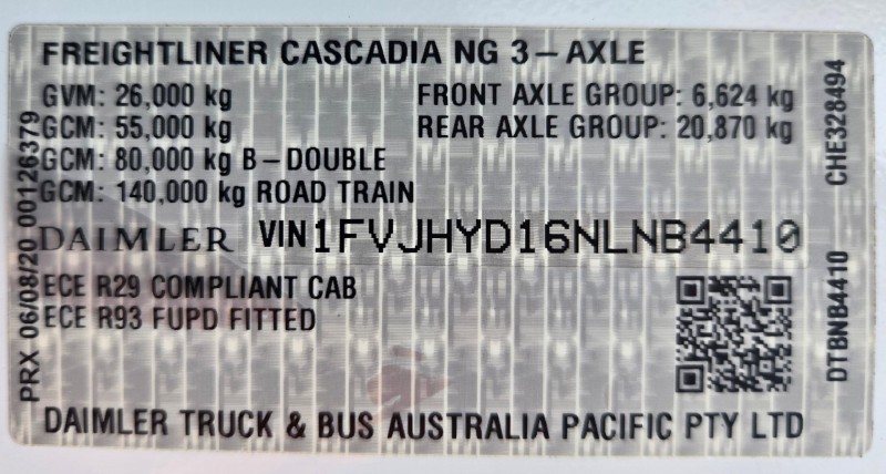 2021 Freightliner Cascadia 126 