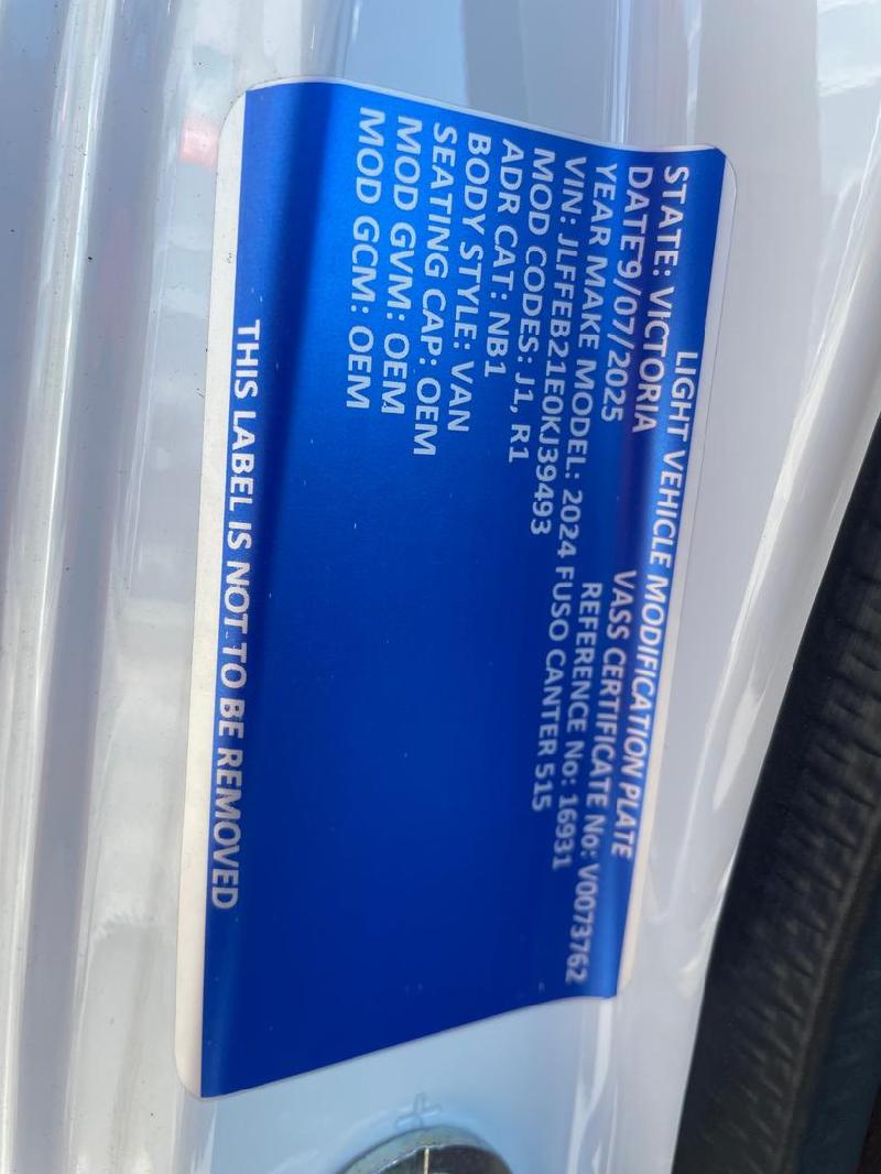 2025 Fuso Canter 515 Canter 515 Wide Cab MAX PAYLOAD FROM 1500Kg