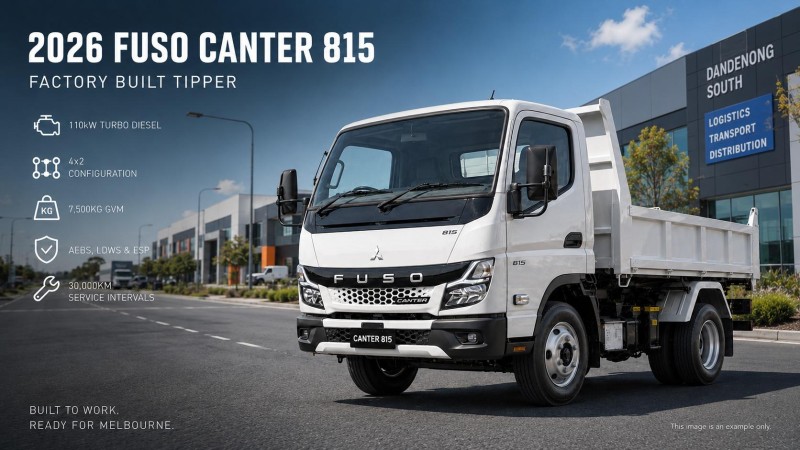 2026 Fuso Canter 815 Tipper 