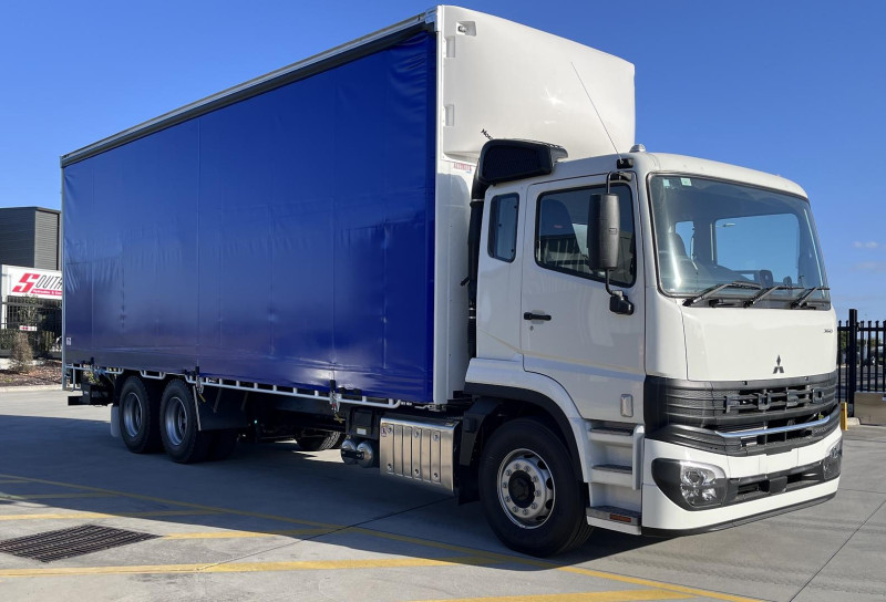 2026 Fuso Shogun FU84 360 14 PALLET CURTAINSIDE BODY AND LOADER 