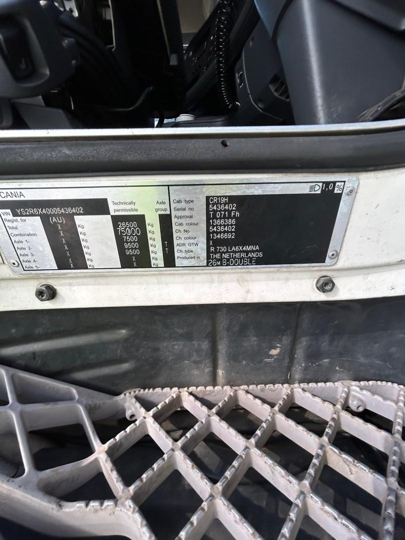 2017 Scania R Series R730 Prime Mover 