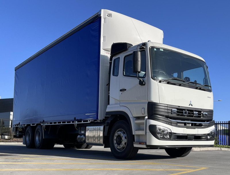 2026 Fuso Shogun FU84 360 14 PALLET CURTAINSIDE BODY AND LOADER 