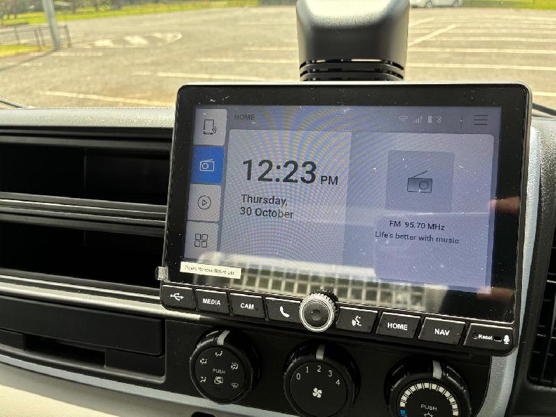 2025 Fuso Canter 515 Alloy Tray Driveaway on a Car License 