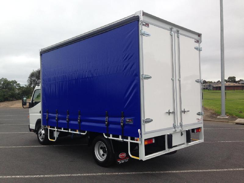 2024 Fuso CANTER 815 MWB AMT WIDE CAB 6 PALLET CURTAIN SIDER 