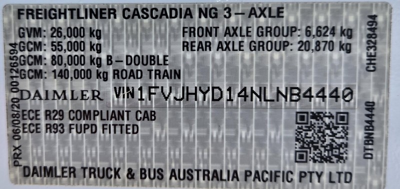2022 Freightliner Cascadia 126 
