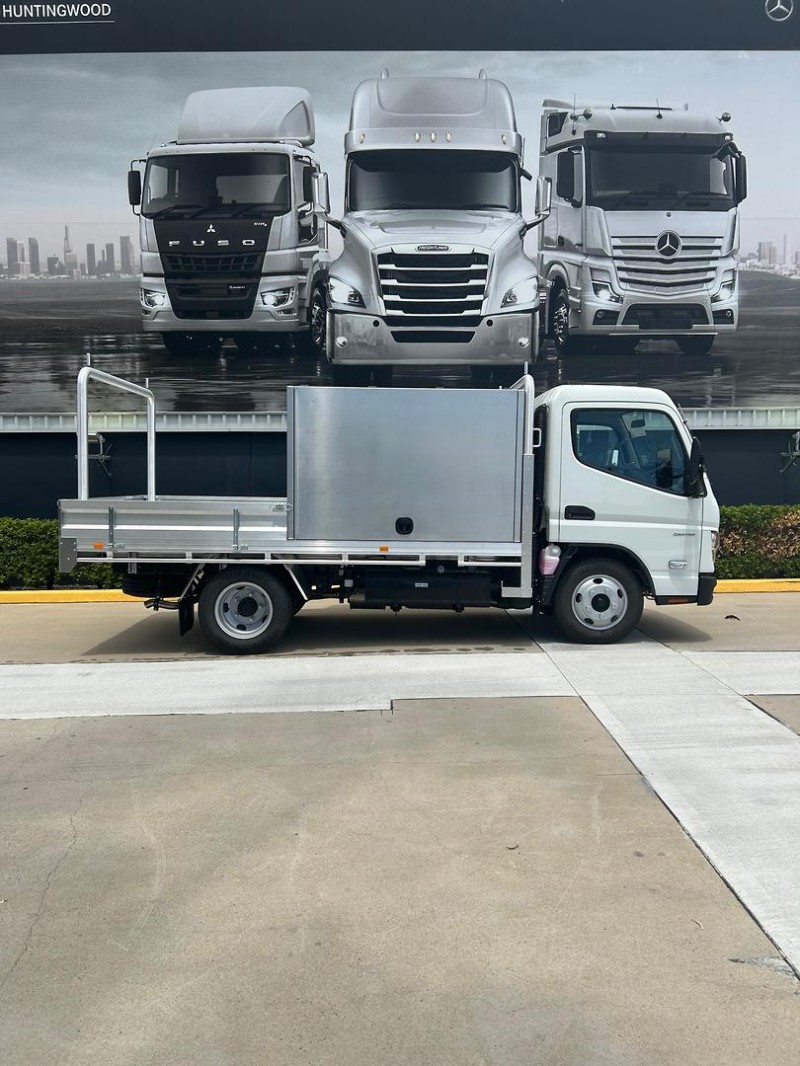 2025 Fuso Canter 515 Narrow Canter 515 Narrow Cab Alloy Tray Dropsides inc Tool Boxes Service Tool Boxes on Tray 