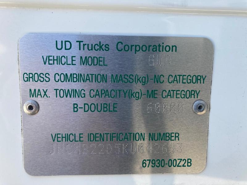 2020 UD Quon 460hp