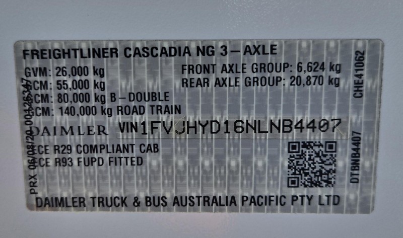 2021 Freightliner Cascadia 126 