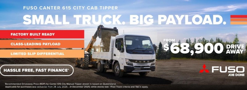 2025 Fuso Canter 615 Tipper 5 SPD MANUAL 