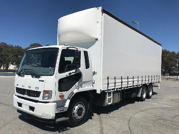 2024 Fuso FIGHTER 2427 XXLWB AUTO 14 PALLET CURTIAN SIDER