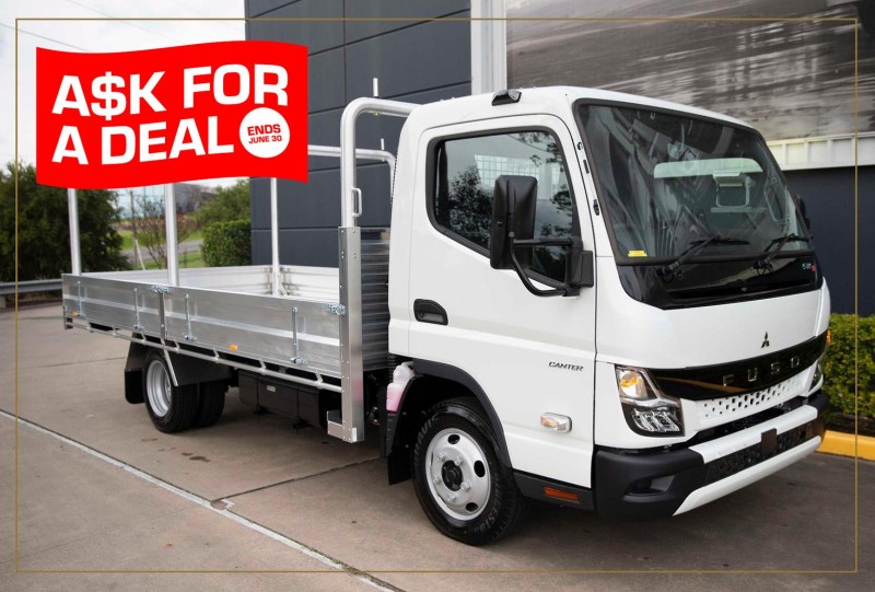 2025 Fuso Canter 515 Wide Canter 515 Wide Cab Alloy Tray Dropsides Aus Alloy Tray