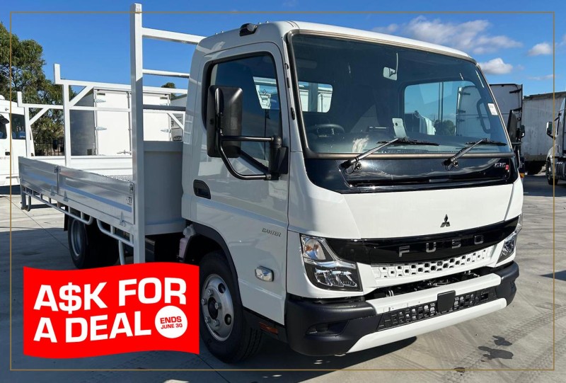 2025 Fuso Canter 615 STEEL DROPSIDE TRAY WITH LADDER RACKS