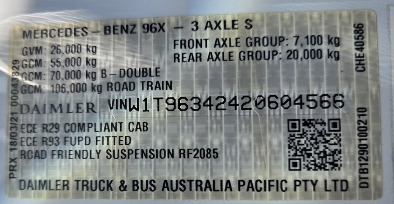 2022 Mercedes-Benz Actros 2663 Actros 2663 