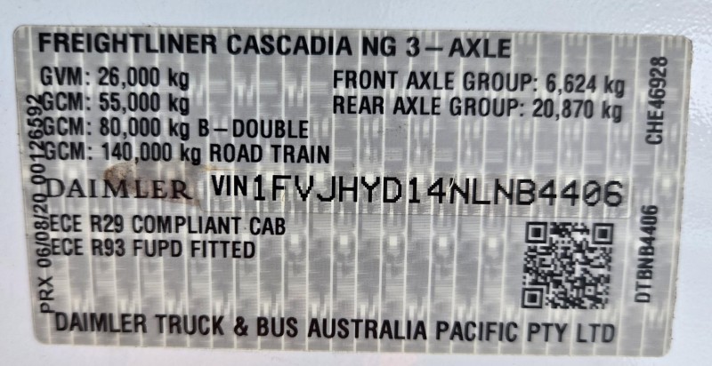 2021 Freightliner Cascadia 126 
