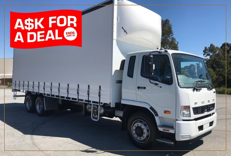 2024 Fuso FIGHTER 2427 XXLWB AUTO 14 PALLET CURTAIN SIDER FIGHTER 2427