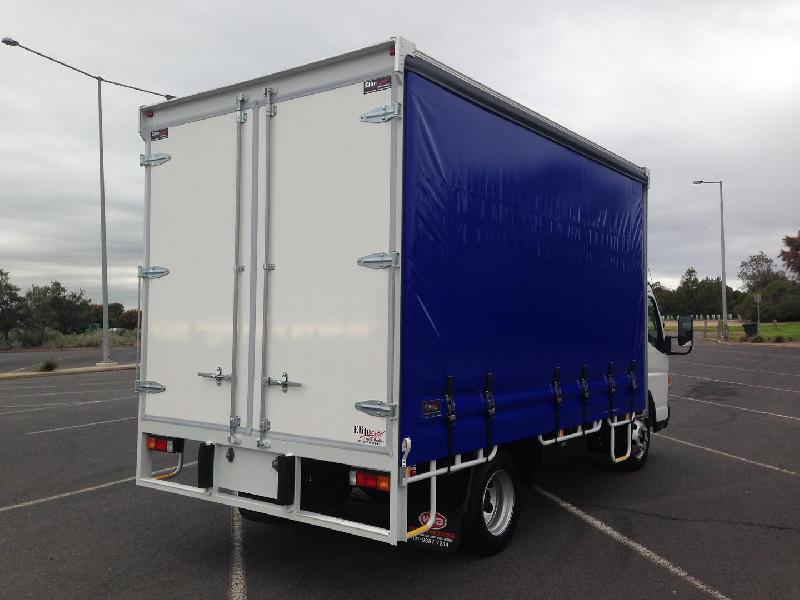 2024 Fuso CANTER 815 MWB AMT WIDE CAB 6 PALLET CURTAIN SIDER 