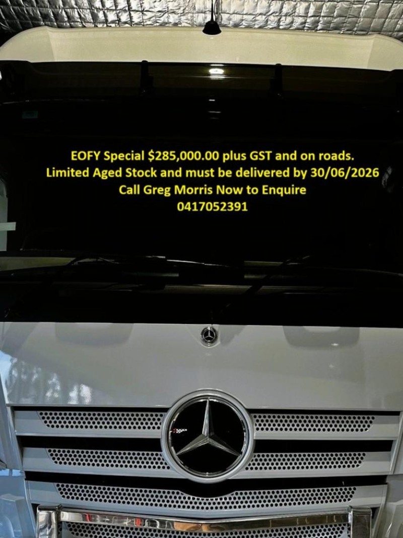 2024 Mercedes-Benz 2663 Actros EURO 6 EMISSION STANDARD